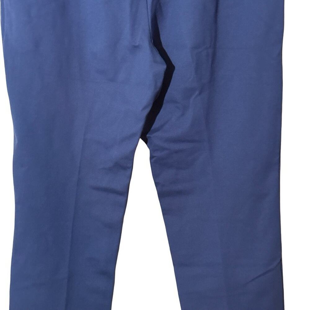 Susan Graver Ponte Thick Knit Elastic Waist Pull On Blue Pants sz Petite L - Picture 6 of 16